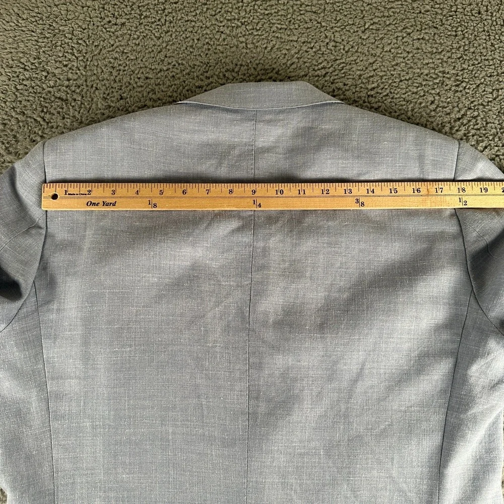 Suitsupply Lazio Sport Coat Mens 52(44 US)Blue Slim EThomas Wool‎ Silk Linen